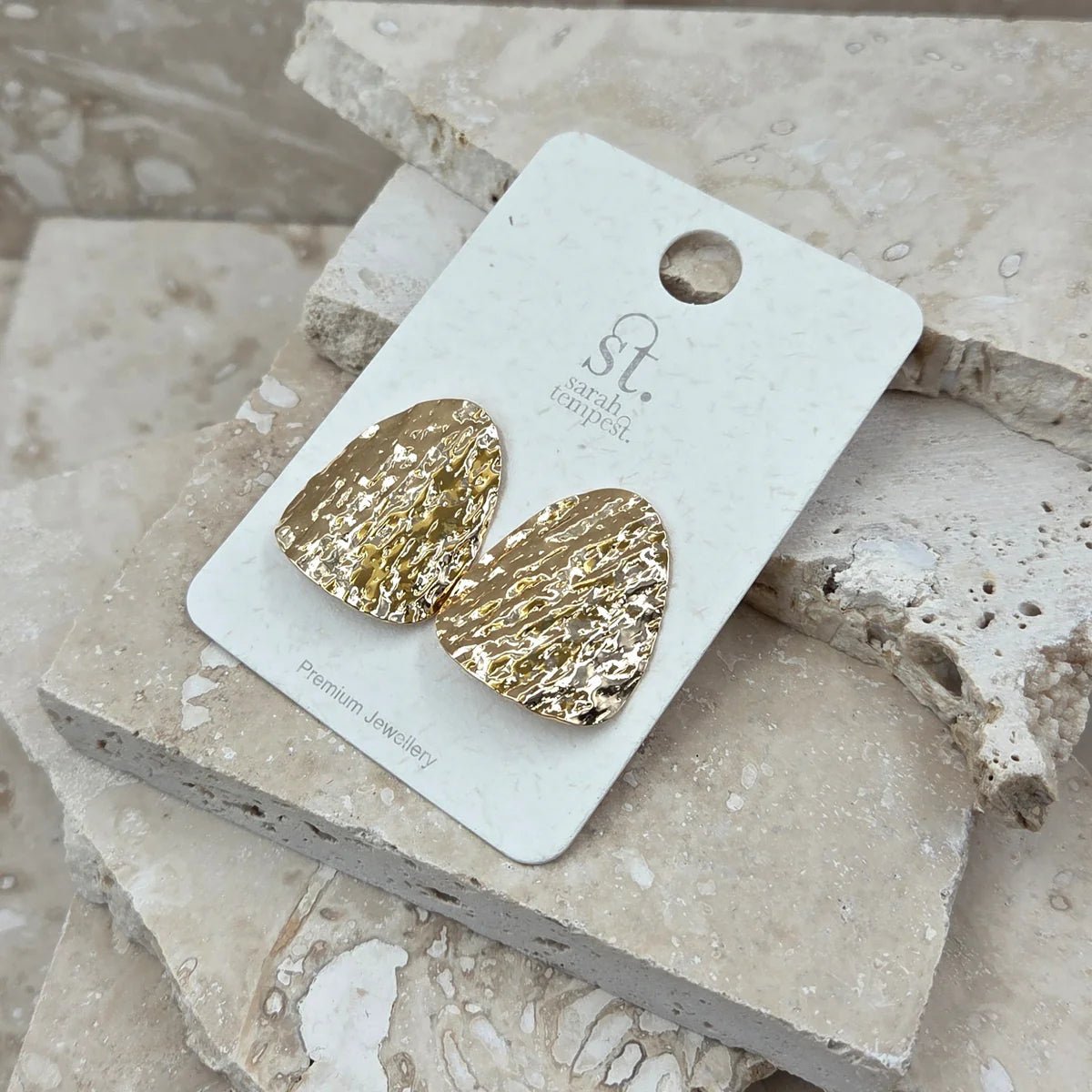 Tempest DesignsTempest Designs Textured and curved statement stud earringsAccessories - Blue Water Clothing