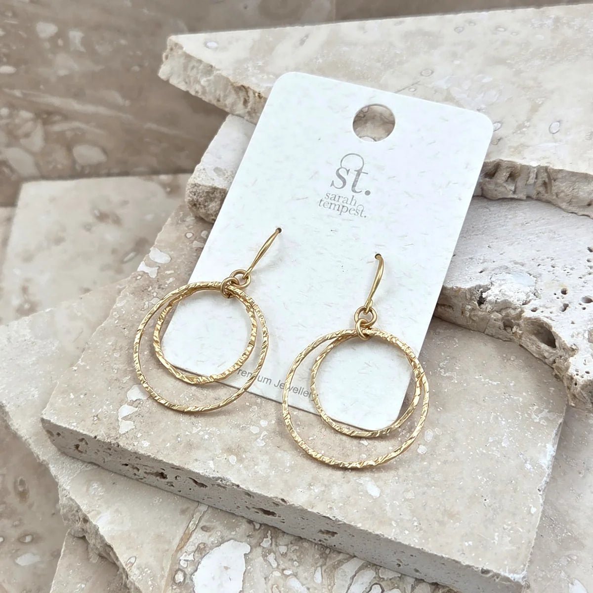 Tempest DesignsTempest Designs Textured circle earringsAccessories - Blue Water Clothing
