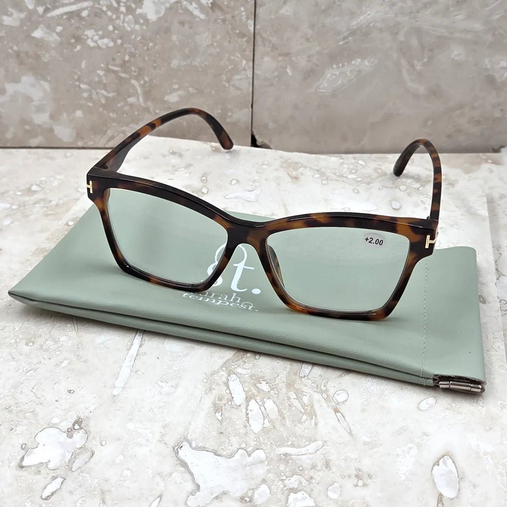 Tempest DesignsTempest Designs Tortoiseshell Semi Cats Eye Reading GlassesAccessories - Blue Water Clothing