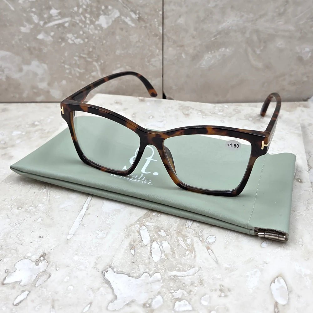Tempest DesignsTempest Designs Tortoiseshell Semi Cats Eye Reading GlassesAccessories - Blue Water Clothing