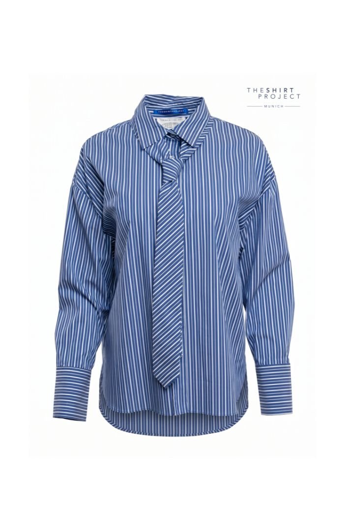 The Shirt Project Blouse 51880Blue - Blue Water Clothing