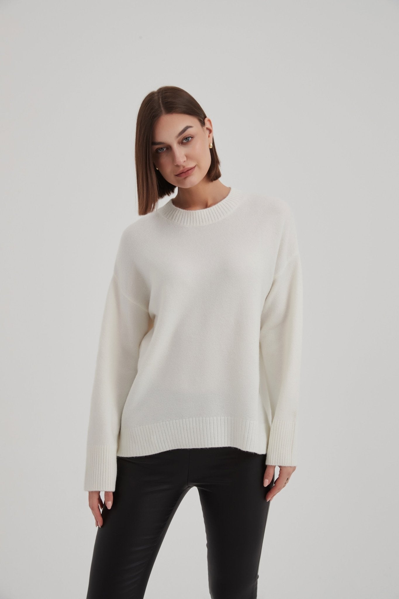 TirelliTirelli Basic Knit Sweater NewClothingBlack - Blue Water Clothing