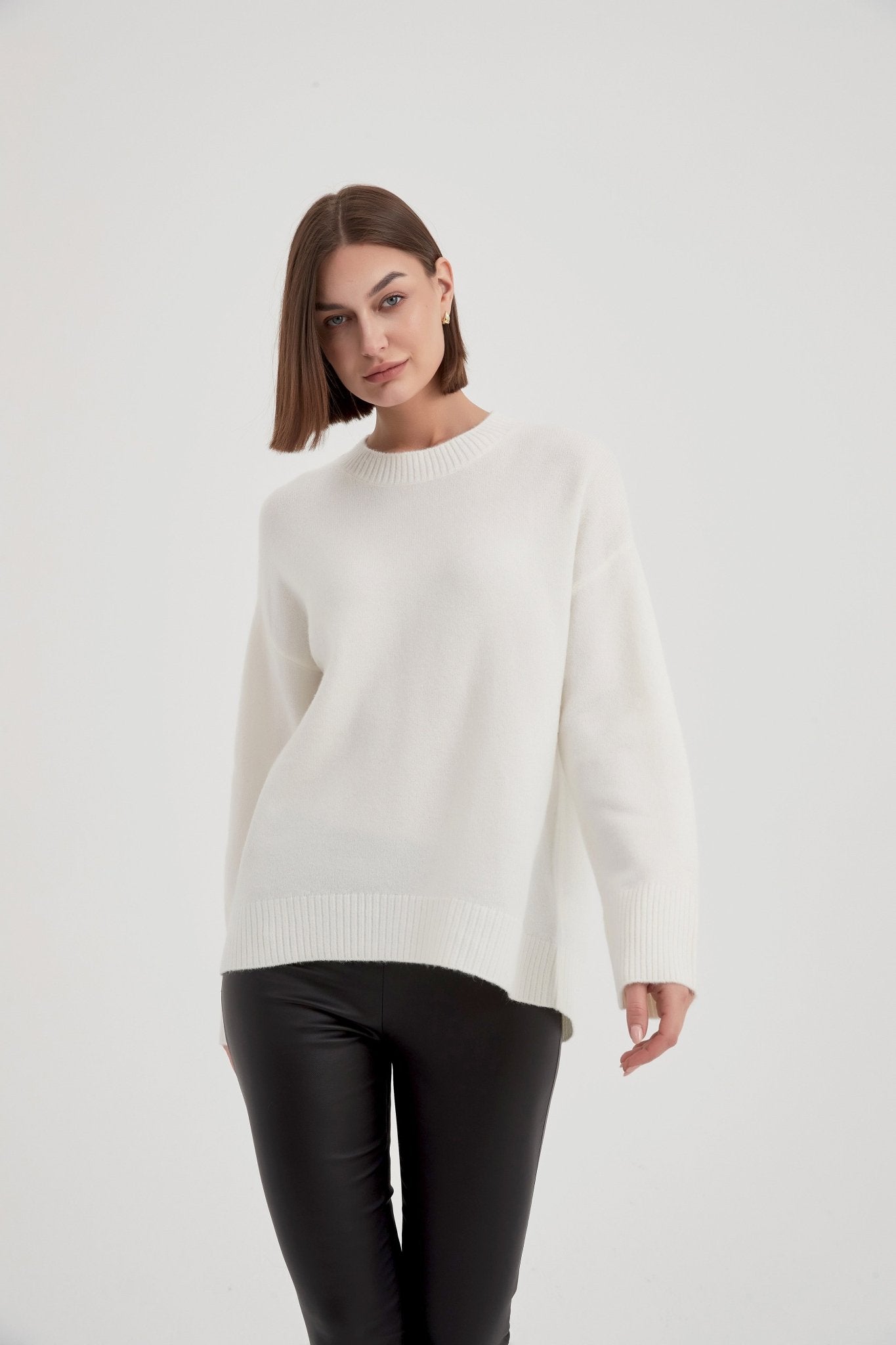 TirelliTirelli Basic Knit Sweater NewClothingCream - Blue Water Clothing