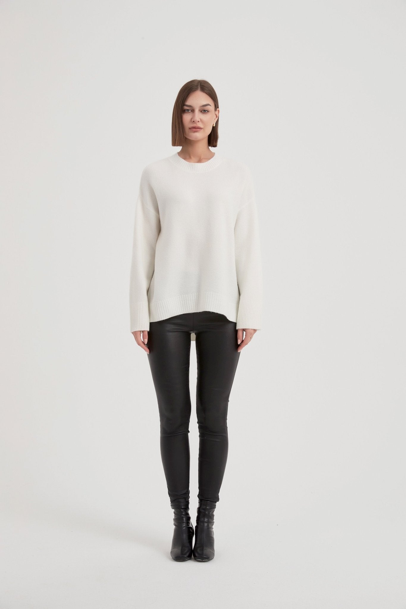 TirelliTirelli Basic Knit Sweater NewClothingBlack - Blue Water Clothing