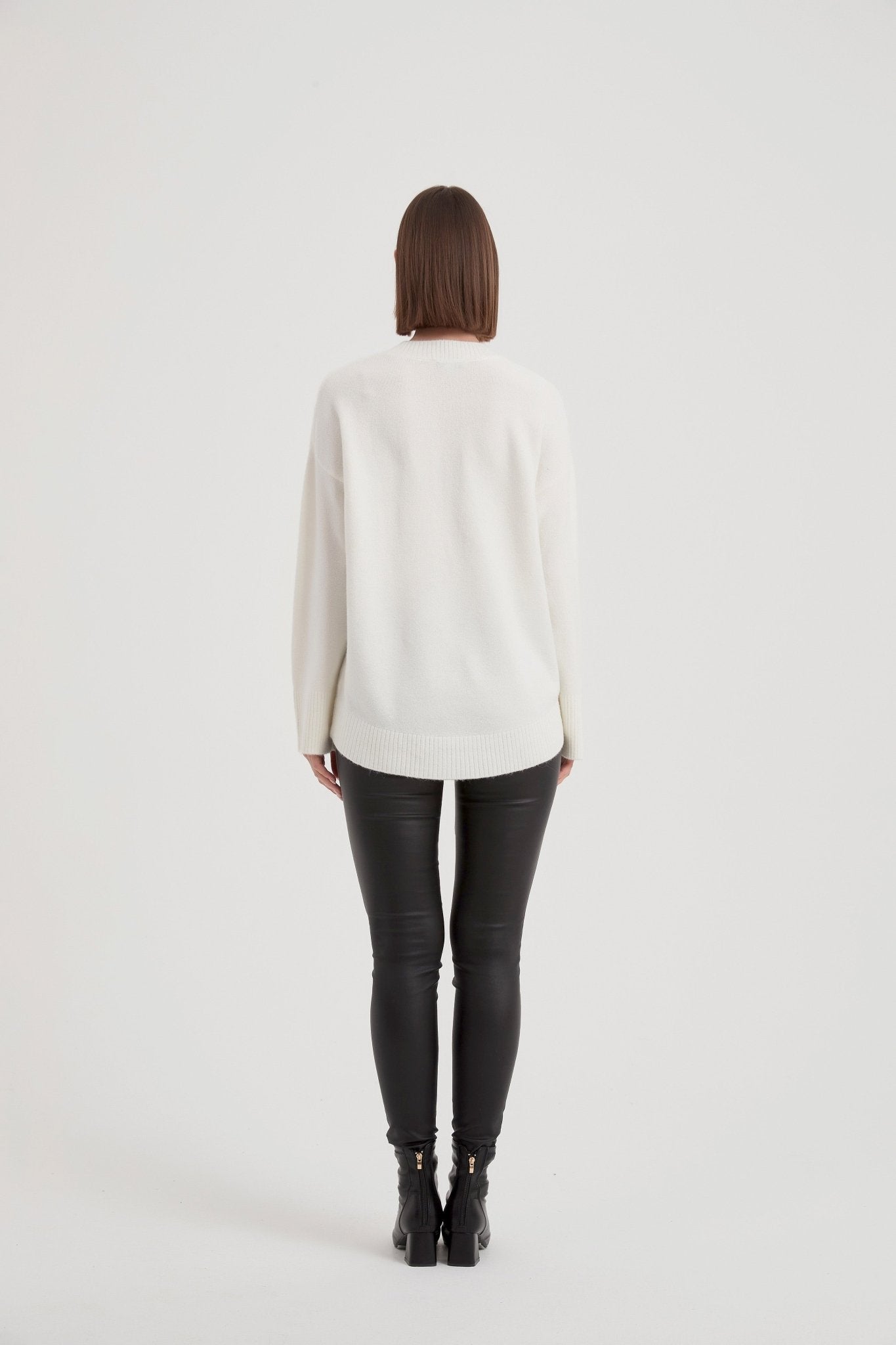 TirelliTirelli Basic Knit Sweater NewClothingBlack - Blue Water Clothing