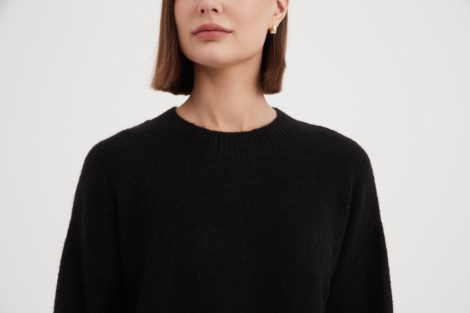 TirelliTirelli Basic Knit Sweater NewClothingBlack - Blue Water Clothing