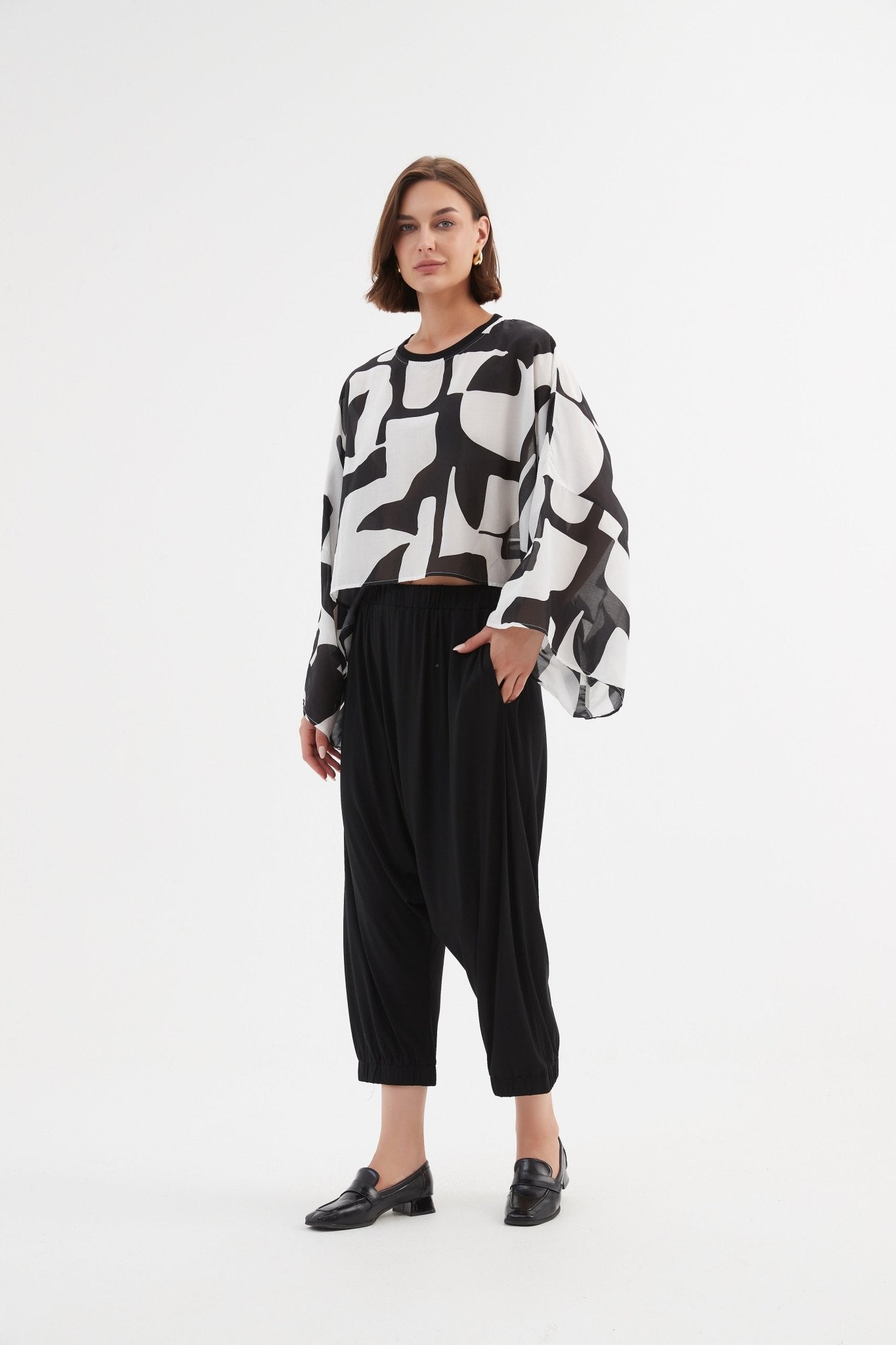 TirelliTirelli Drop Crotch Pant BlackClothingBlack - Blue Water Clothing