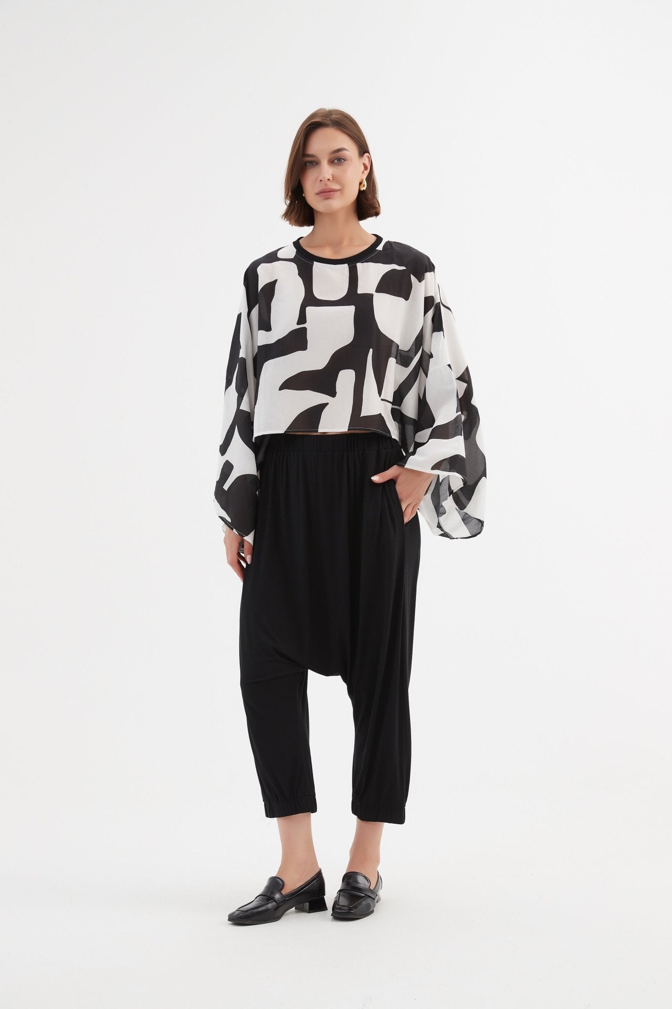 TirelliTirelli Drop Crotch Pant BlackClothingBlack - Blue Water Clothing