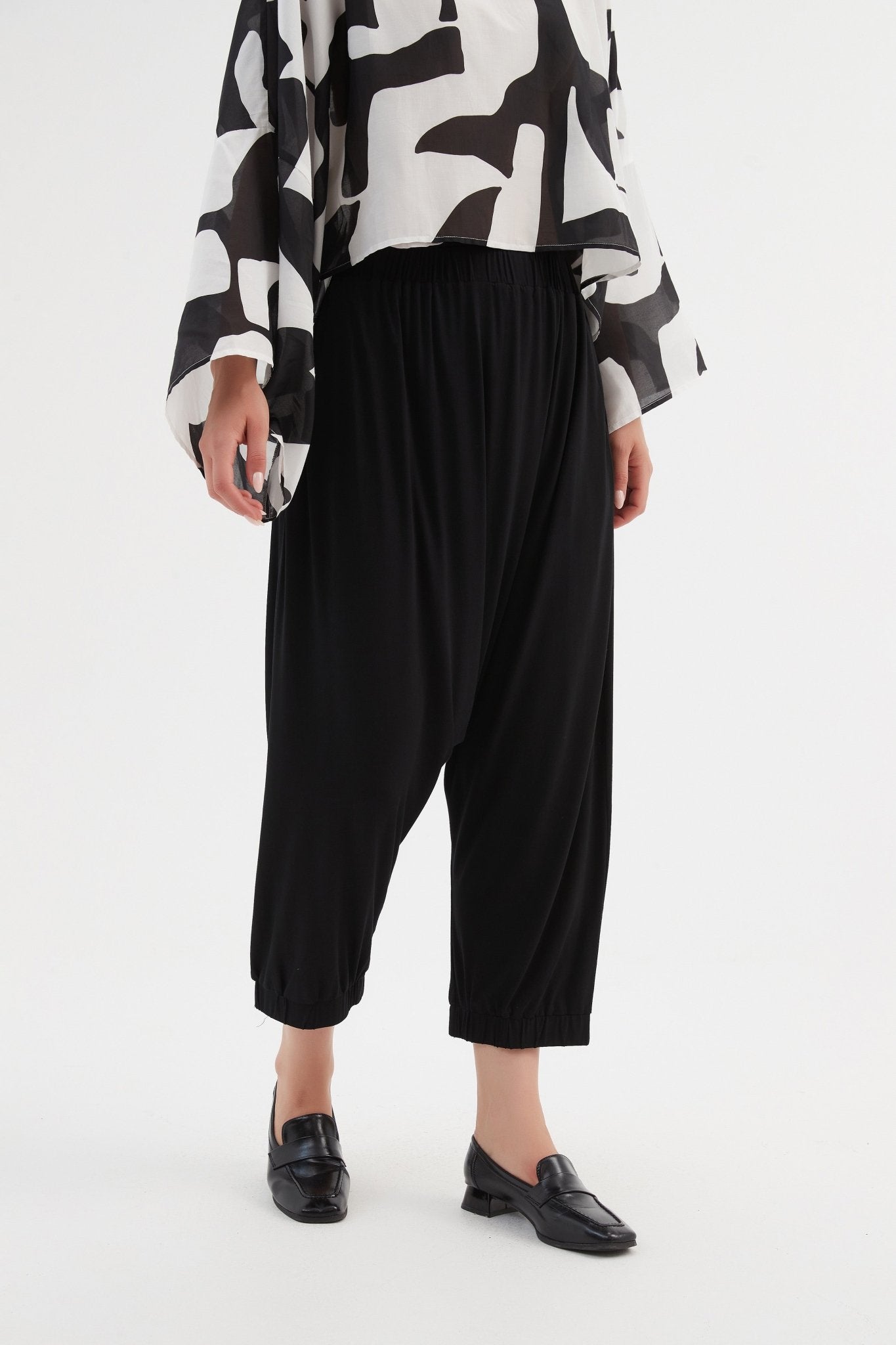 TirelliTirelli Drop Crotch Pant BlackClothingBlack - Blue Water Clothing