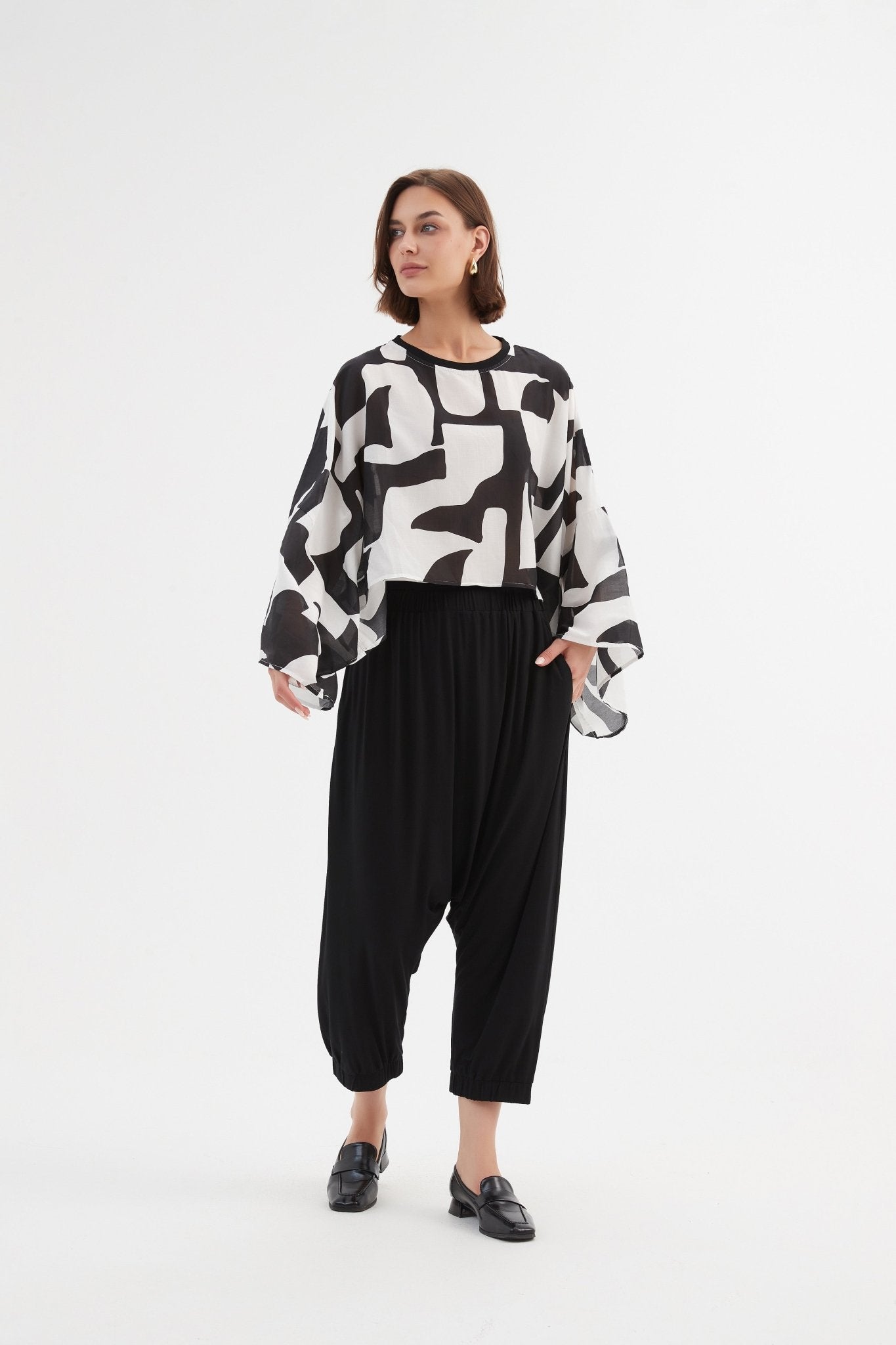 TirelliTirelli Drop Crotch Pant BlackClothingBlack - Blue Water Clothing