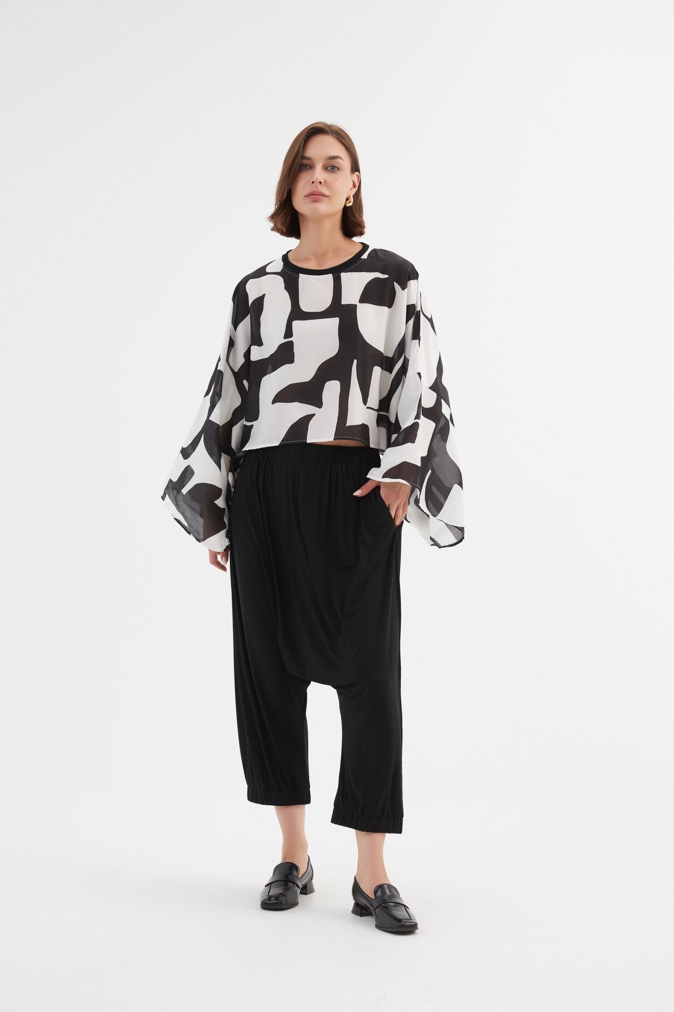 TirelliTirelli Drop Crotch Pant BlackClothingBlack - Blue Water Clothing