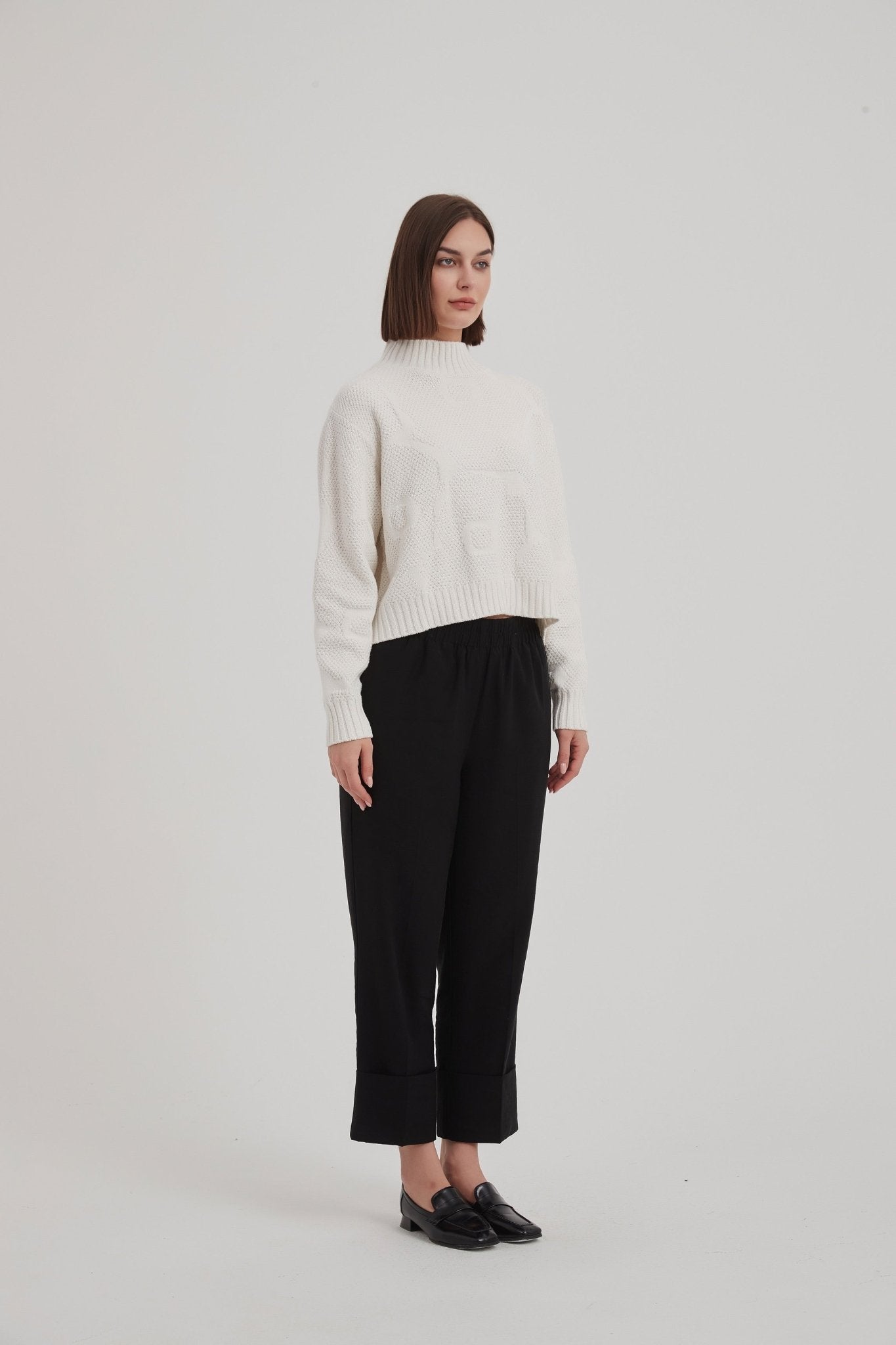 TirelliTirelli Jacquard KnitClothingIvory - Blue Water Clothing