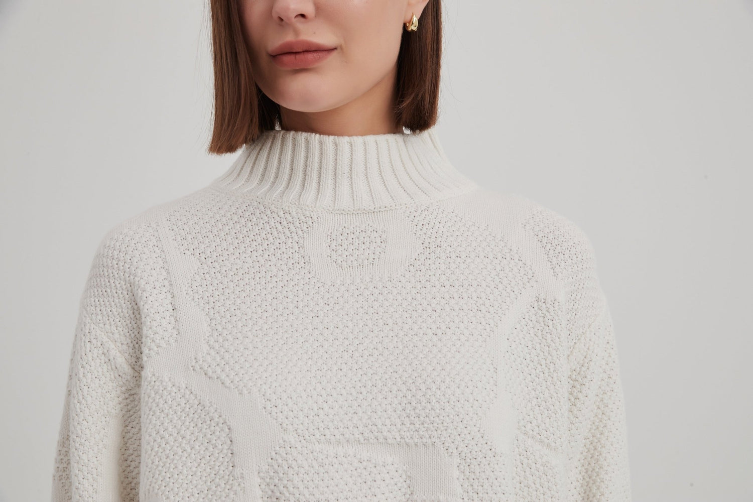 TirelliTirelli Jacquard KnitClothingIvory - Blue Water Clothing