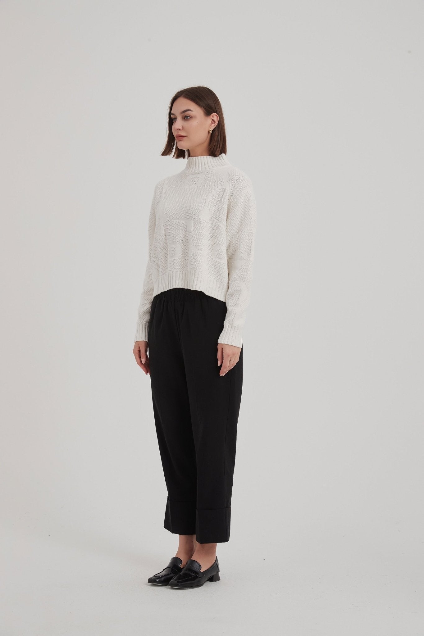 TirelliTirelli Jacquard KnitClothingIvory - Blue Water Clothing