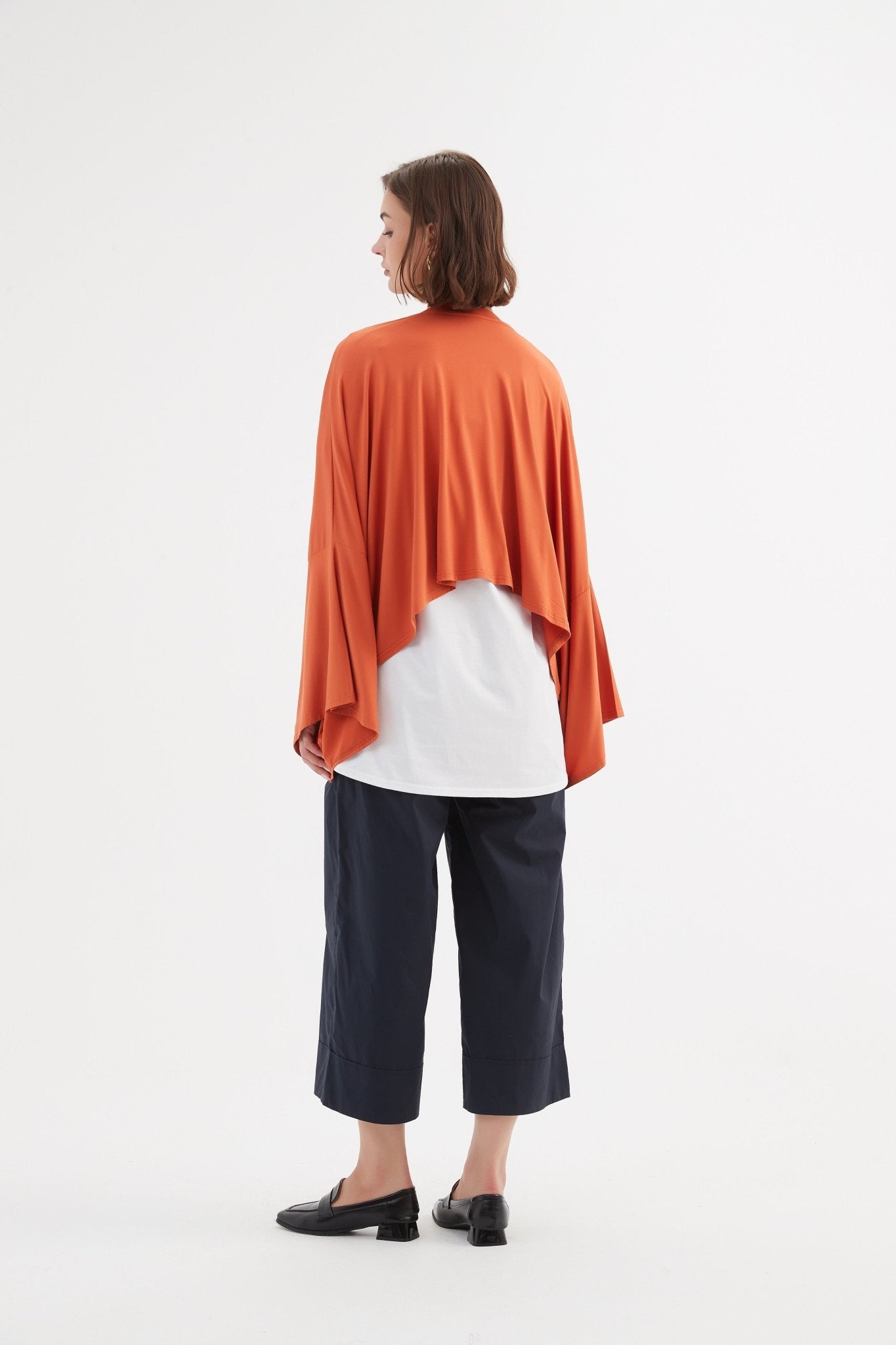 TirelliTirelli Jersey Oversized Layer Top Burnt OrangeClothingBurnt Orange - Blue Water Clothing