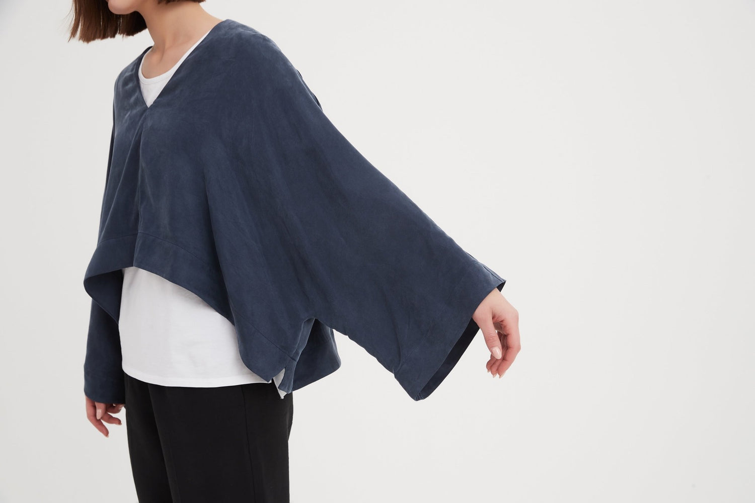 TirelliTirelli V - Neck Oversized Layer TopClothingDeep Ocean - Blue Water Clothing