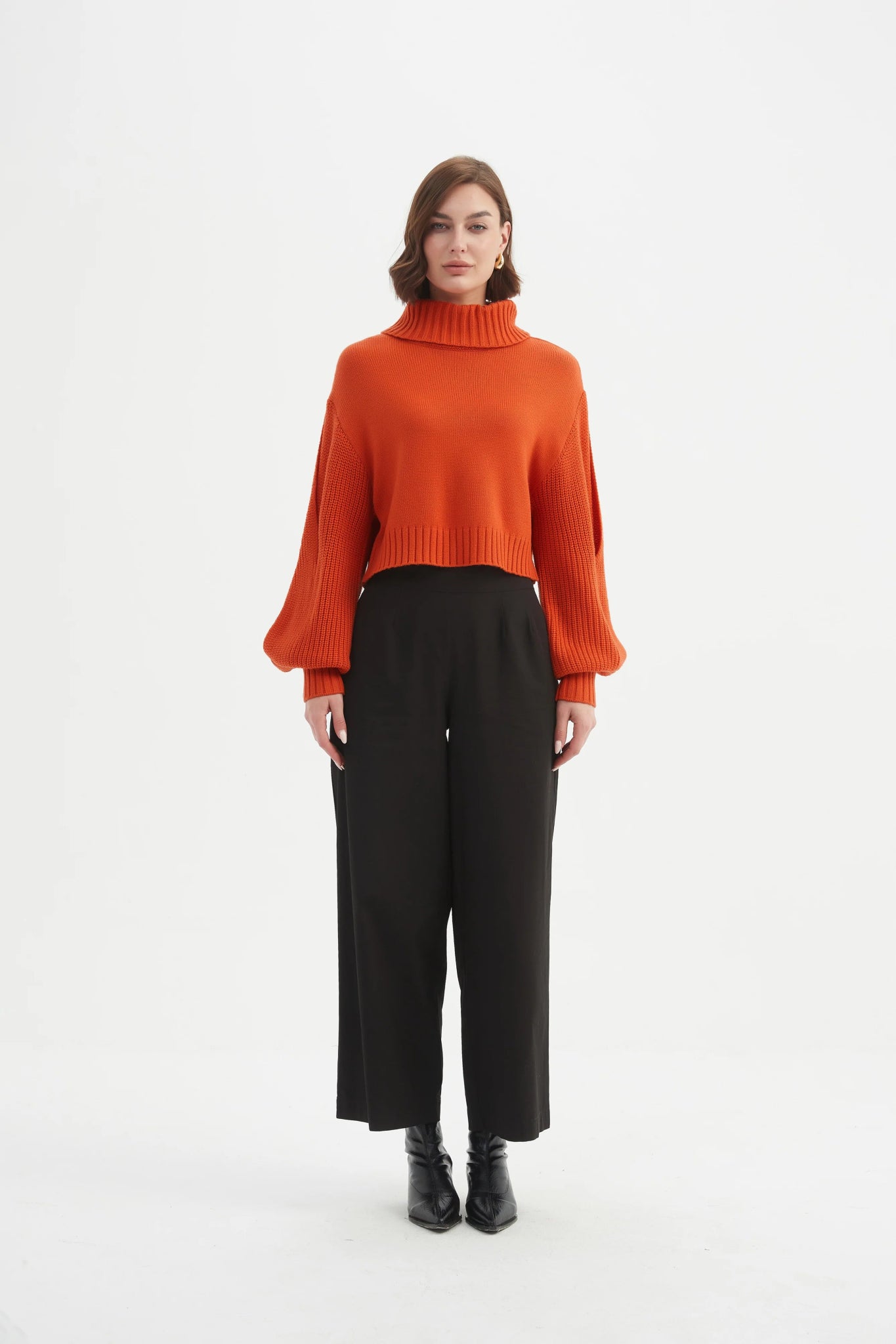 TirelliTirelli Balloon Sleeve KnitTopsBlood Orange - Blue Water Clothing