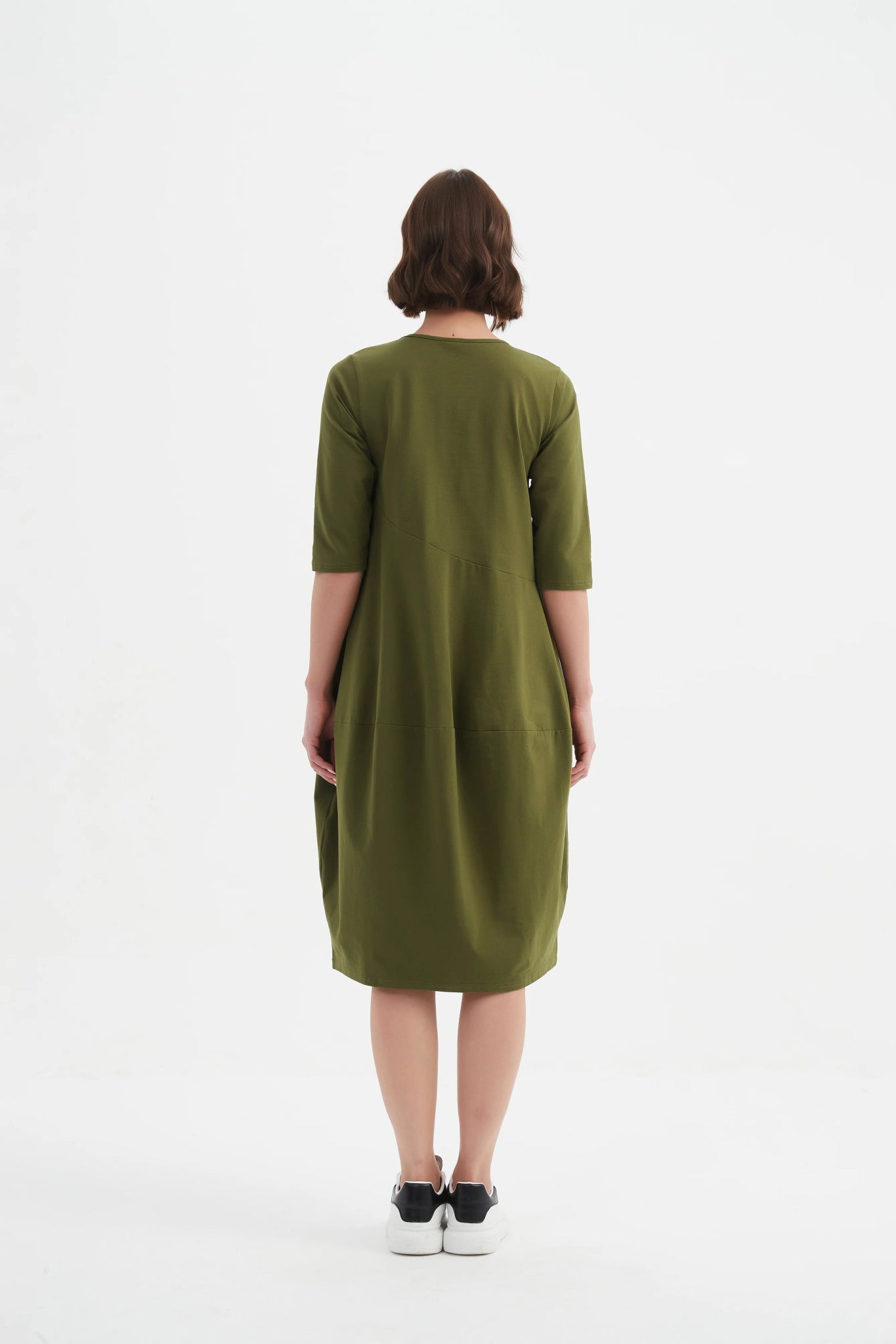 TirelliTirelli Diagonal Seam Winter Dress 25ClothingBlack - Blue Water Clothing