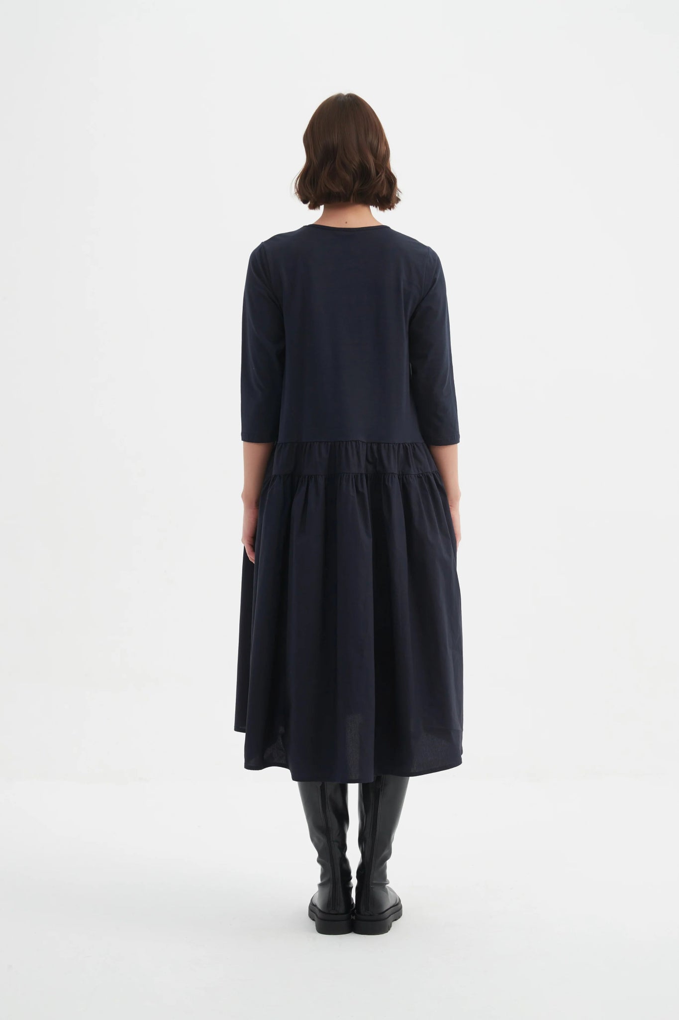 TirelliTirelli Drop Waist Combi DressClothingBlack - Blue Water Clothing