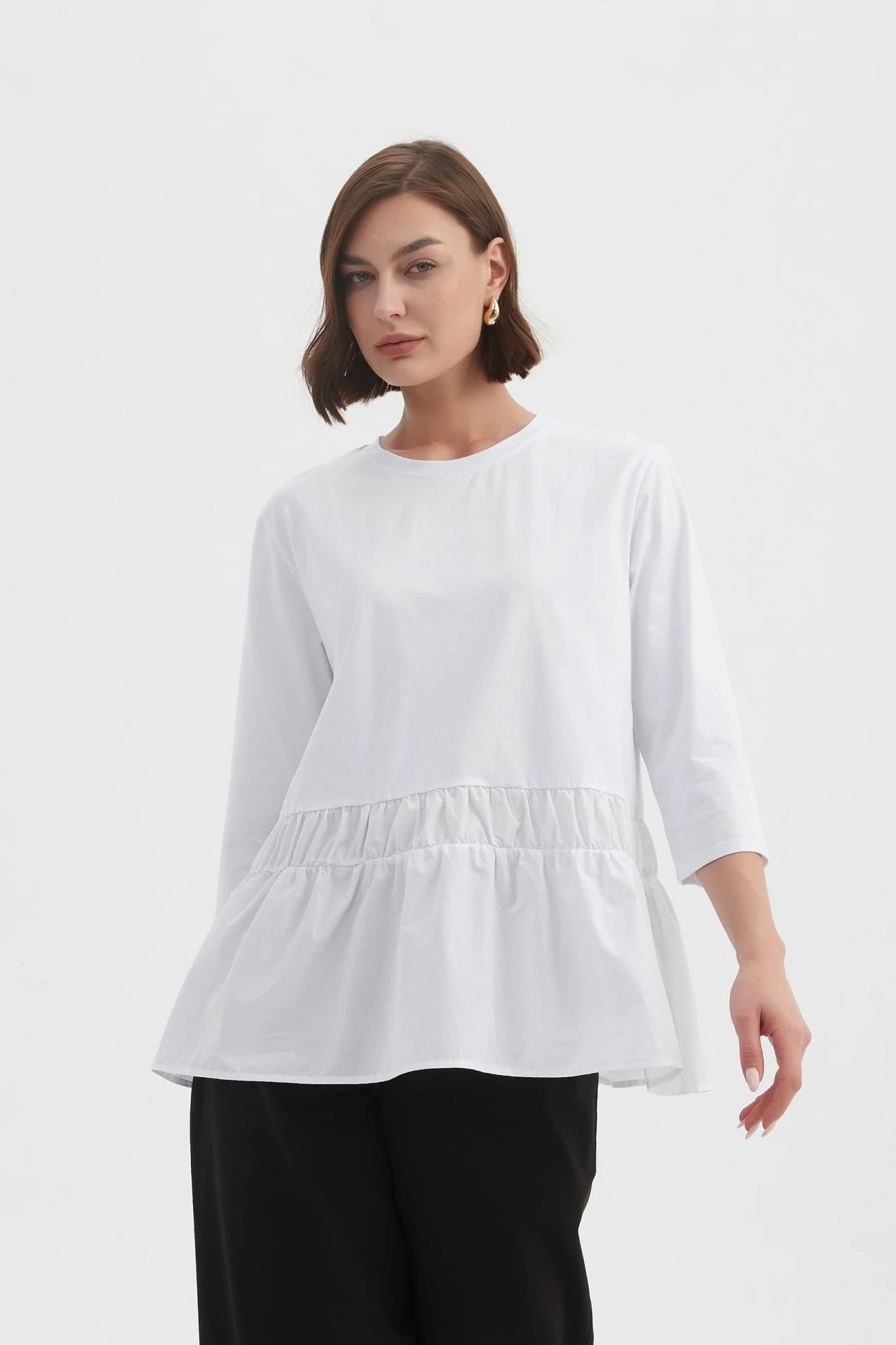 TirelliTirelli Drop Waist Combi TopTopsBlack - Blue Water Clothing