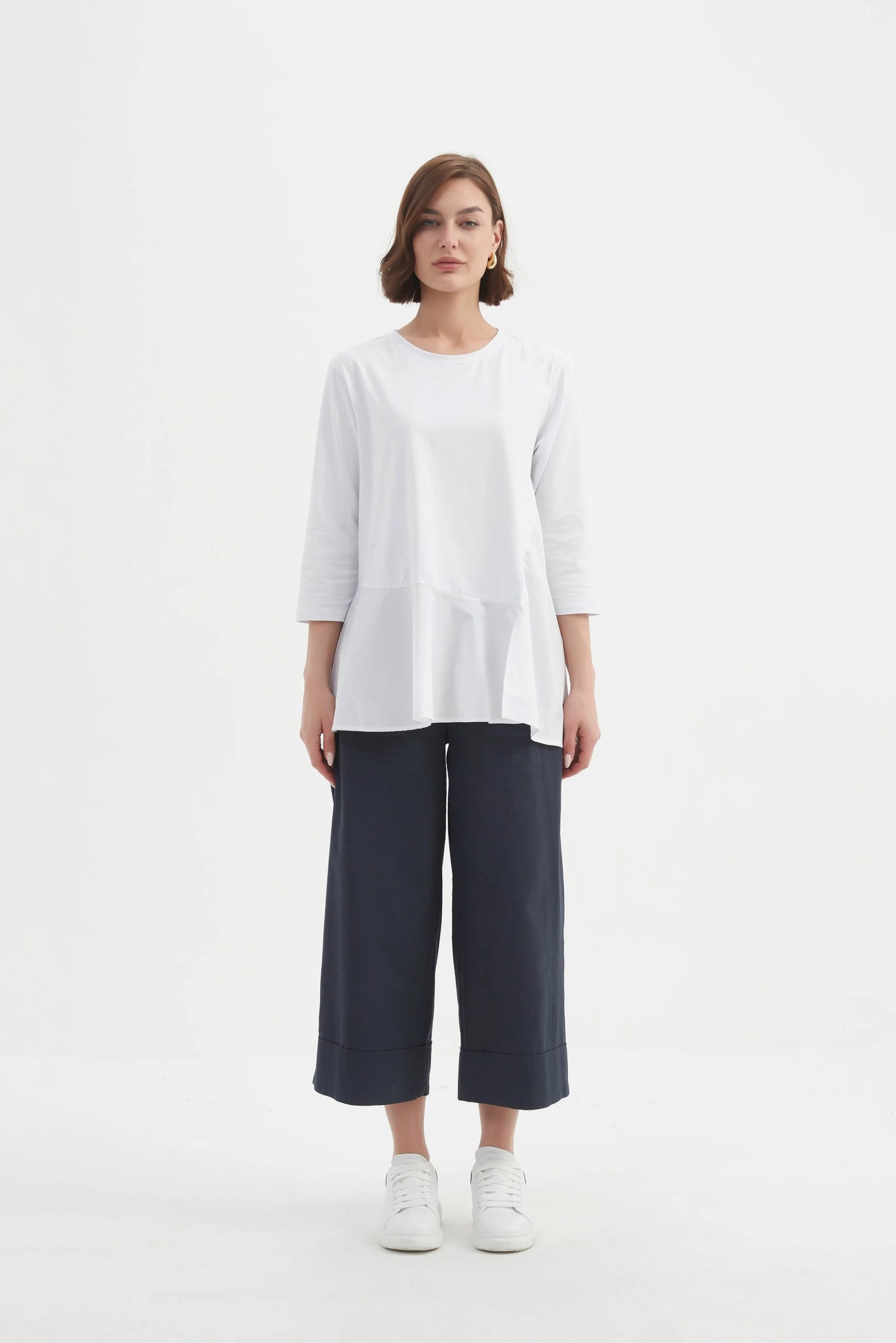 TirelliTirelli Split Hem Combi TopTopsBlack - Blue Water Clothing