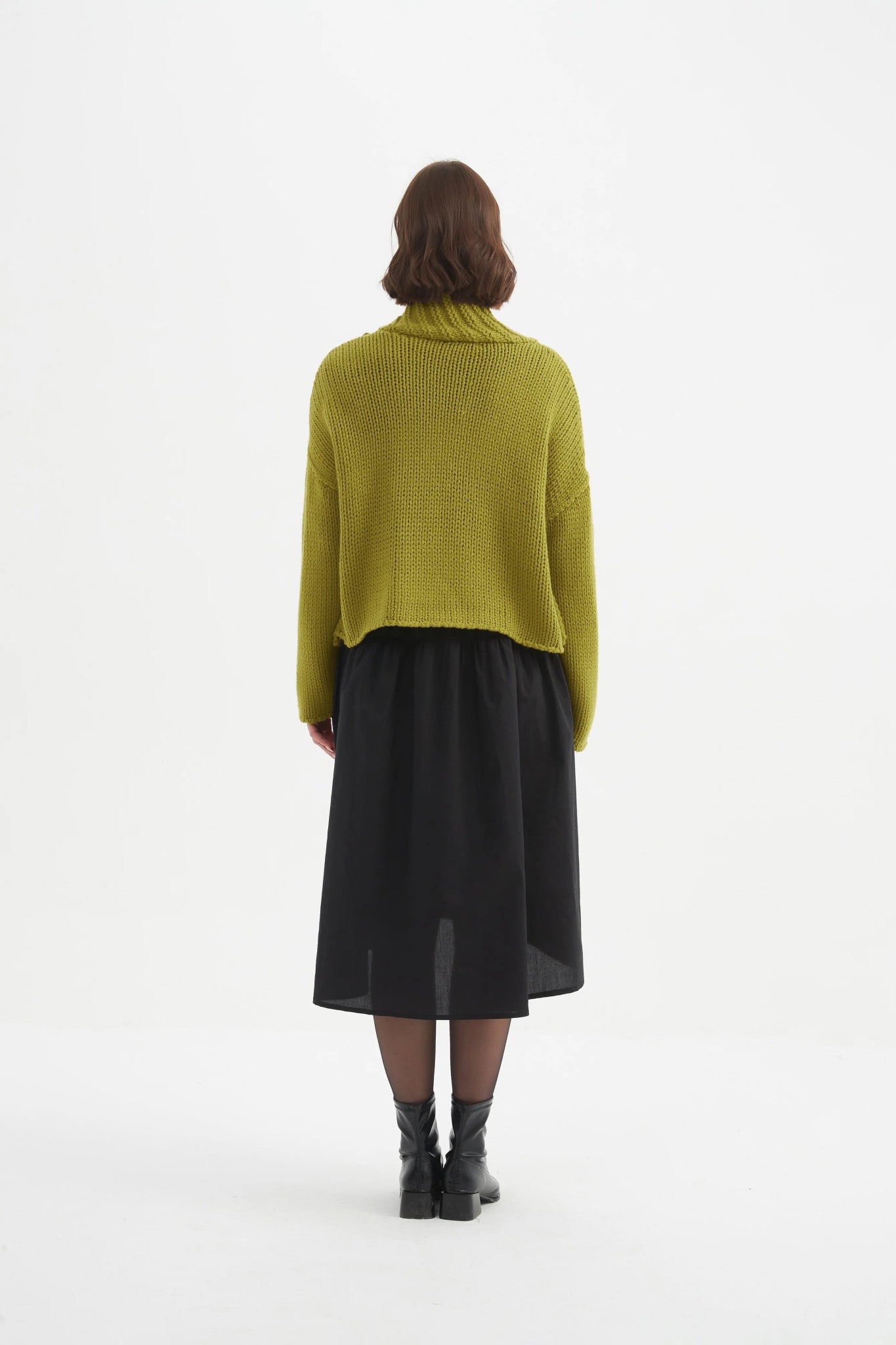 TirelliTirelli Zip Collar CardiganTopsChartreuse - Blue Water Clothing