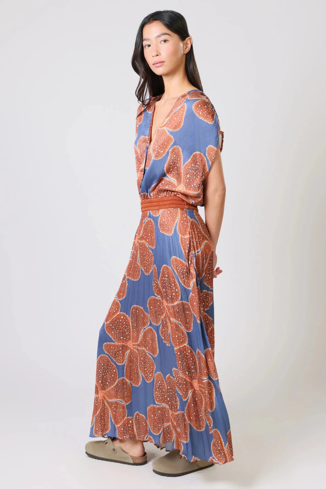 Traffic PeopleTraffic People Hera Dress Full BloomDressesBlue Full bloom - Blue Water Clothing