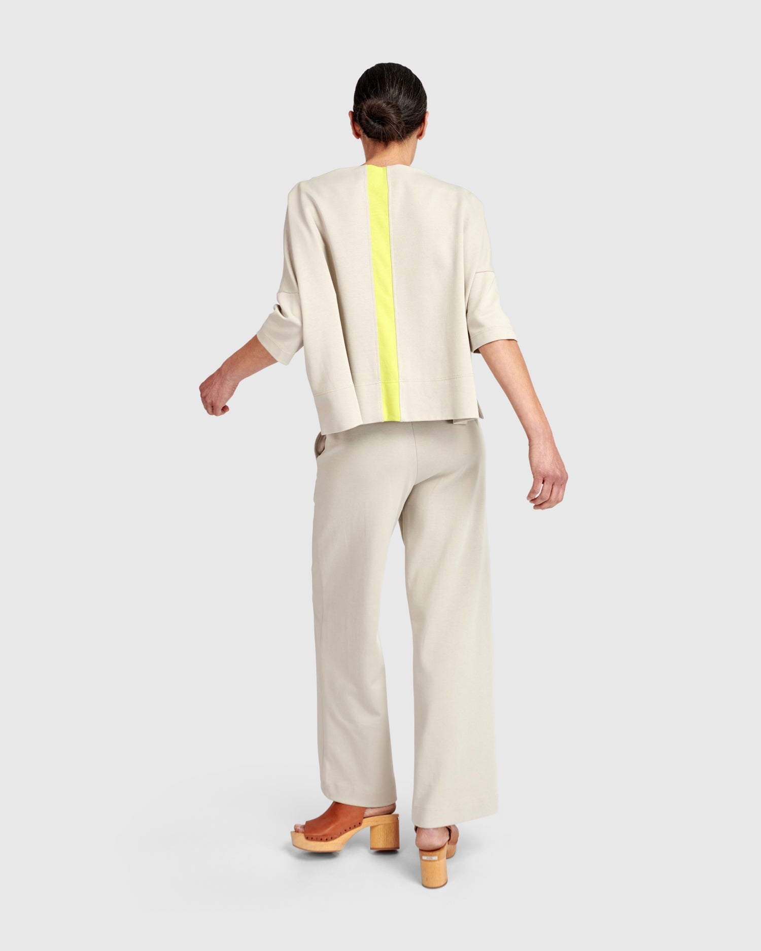 UrbanUrban Cotton Neon Stripe TopTopsCream - Blue Water Clothing