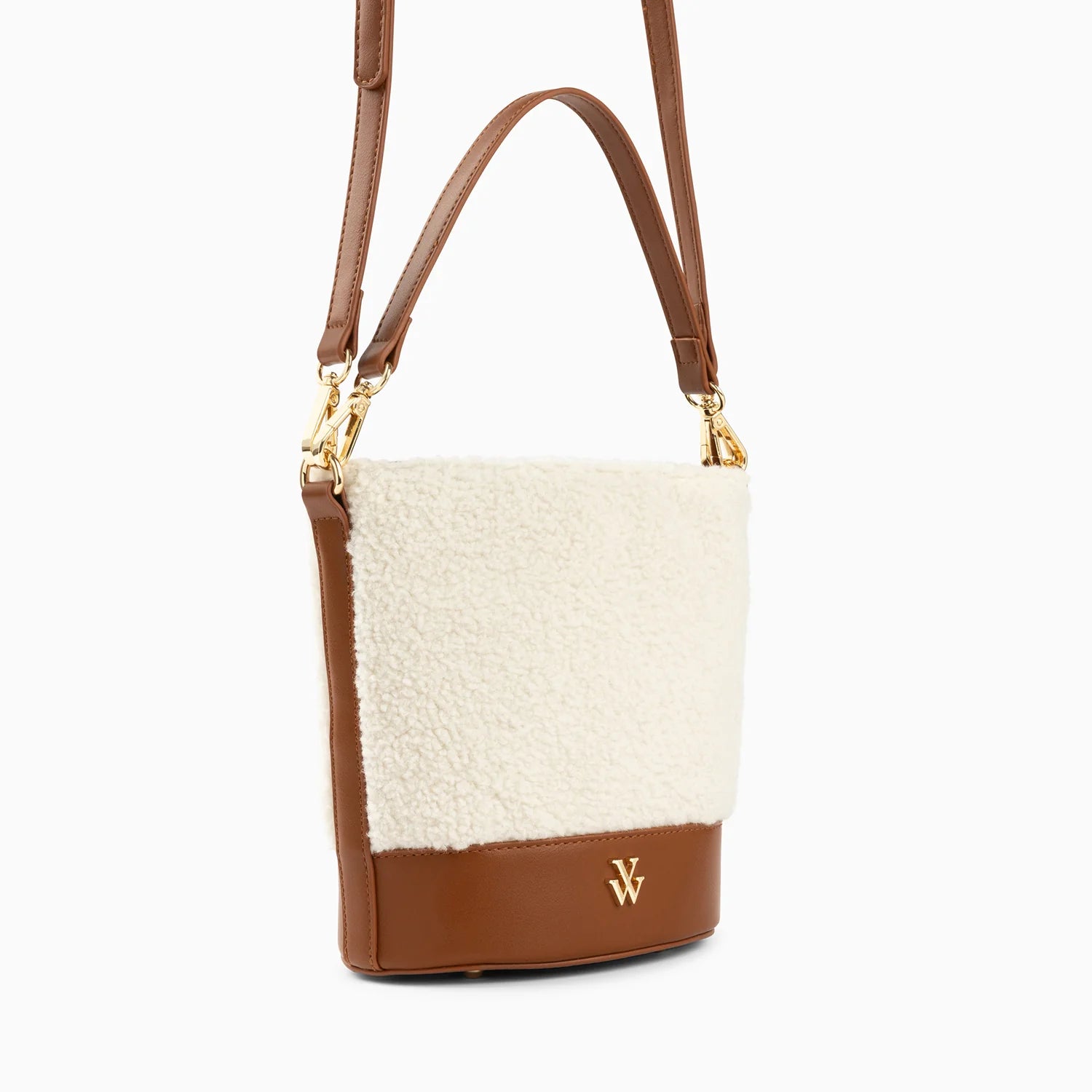 Vanessa WuVanessa Wu Milou Shearling Bucket BagAccessories - Blue Water Clothing