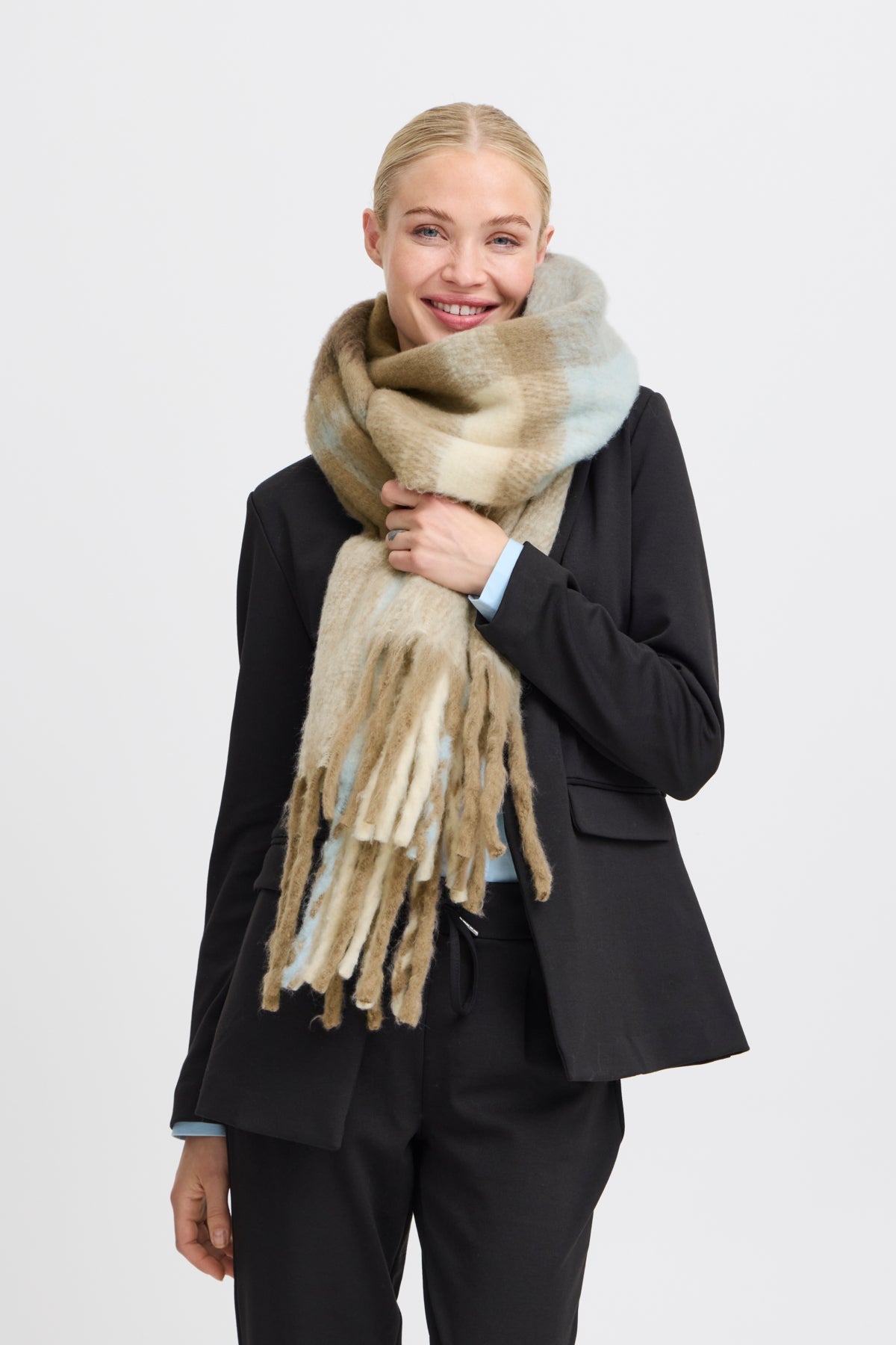 b.youngWagne Scarf 2Accessories - Blue Water Clothing