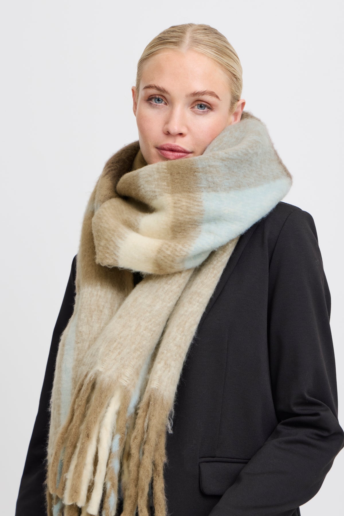 b.youngWagne Scarf 2Accessories - Blue Water Clothing