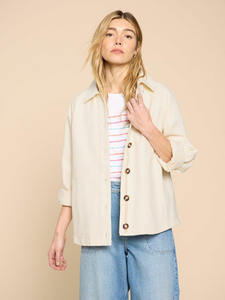 White Stuff Eden Denim Jacket - Blue Water Clothing