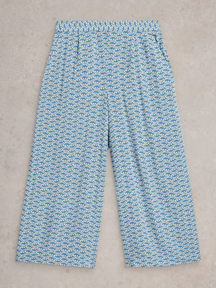 White Stuff Lisette Crinkle Culotte - Blue Water Clothing