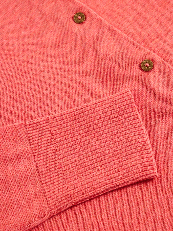 White Stuff Lulu Cardi Mid Coral - Blue Water Clothing