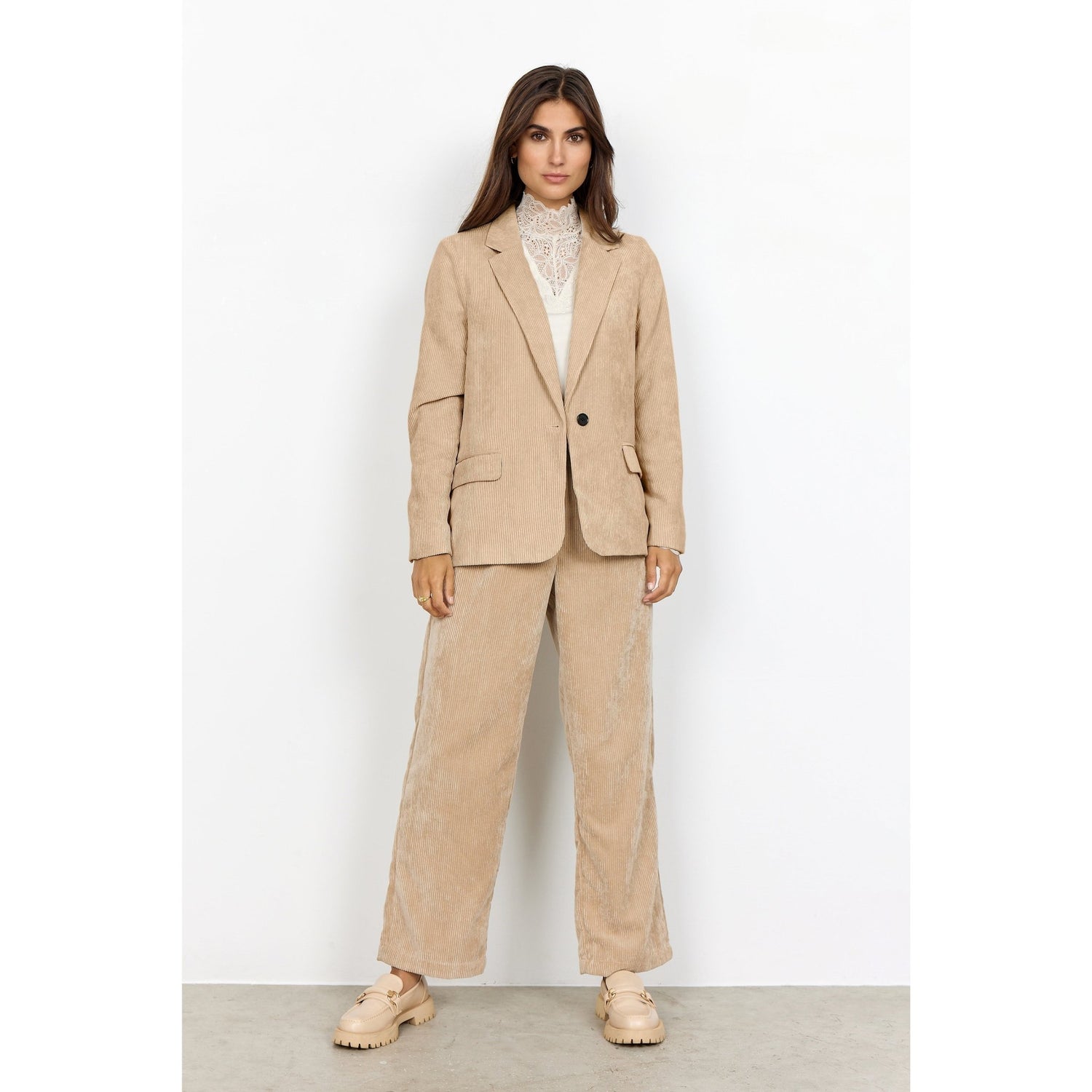 Soya ConceptSoya Concept Bindi 9 Cord TrousersTrousersBeige - Blue Water Clothing