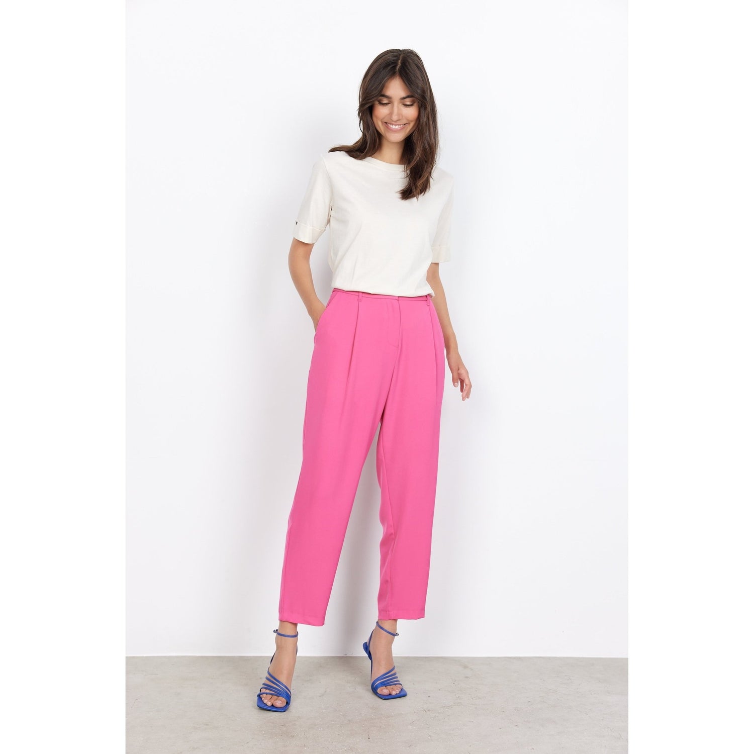 Soya ConceptSoya Concept Gabi 12 - C TrouserTrouserBright Pink - Blue Water Clothing