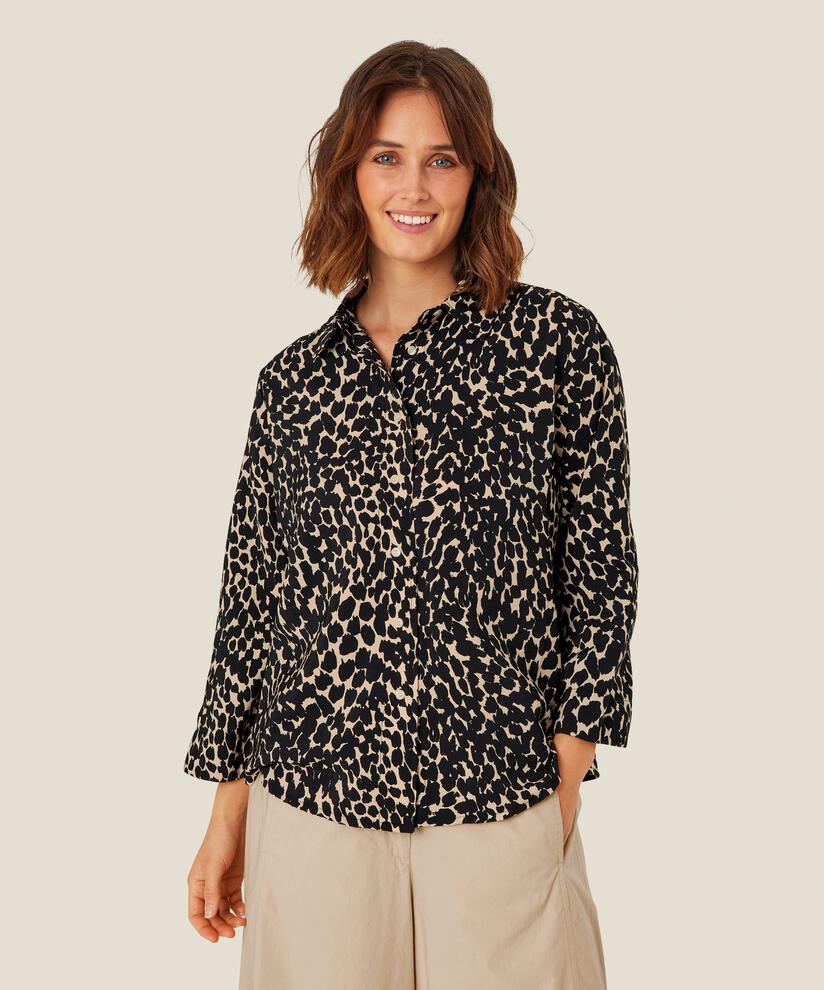 Iduki Leopard Print Shirt