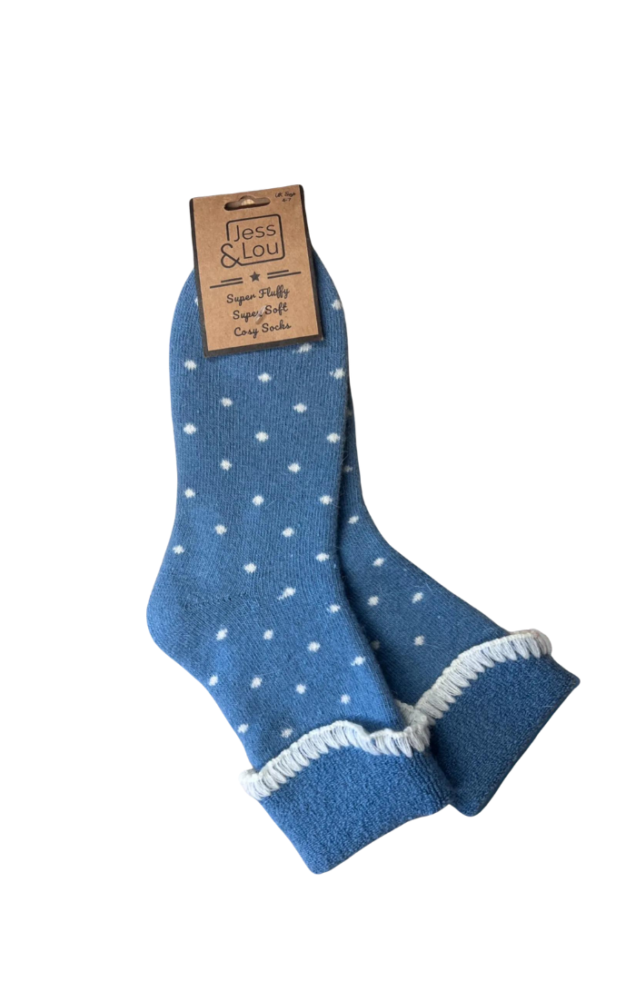 Super Cosy Dotty Cuff Socks