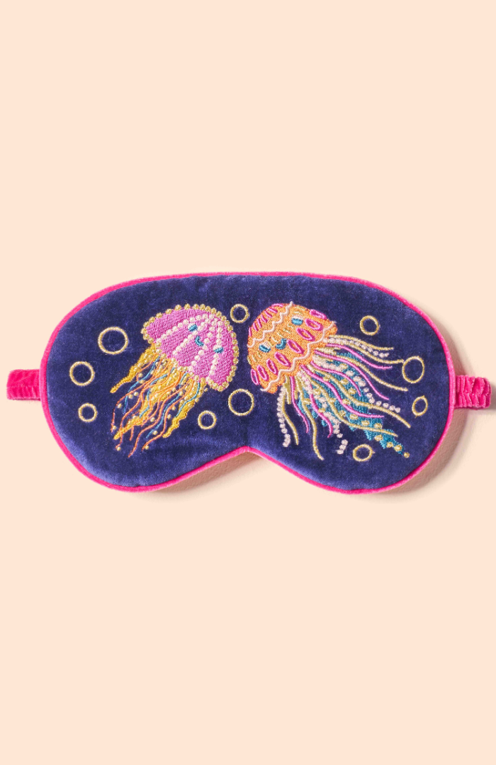 Powder Jolly Jellies Luxury Velvet Eye Mask - Navy