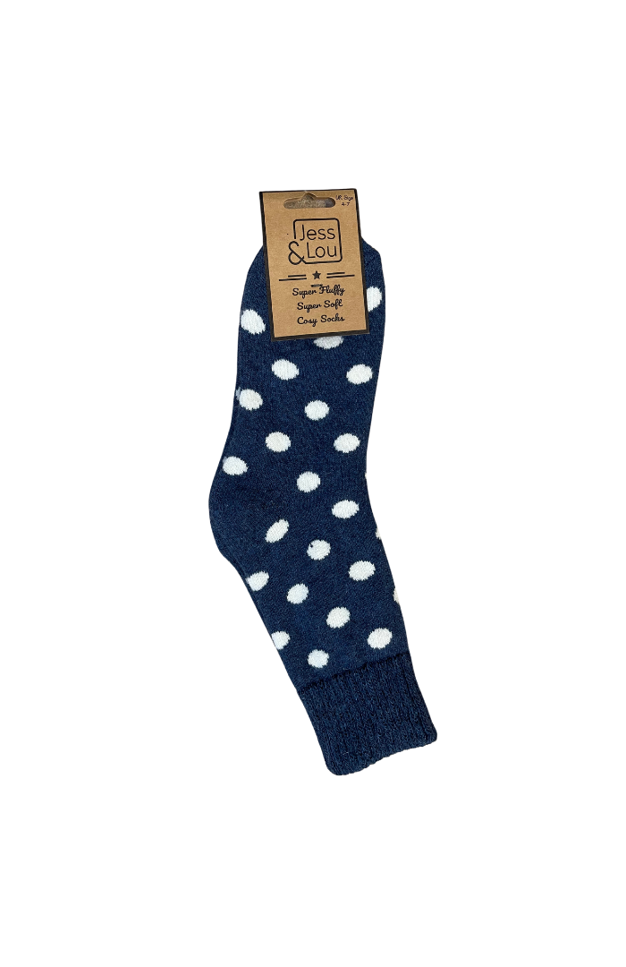 Splendid Spots Ribbed Socks