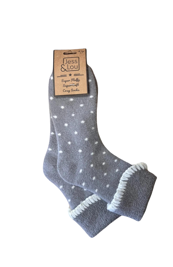 Super Cosy Dotty Cuff Socks