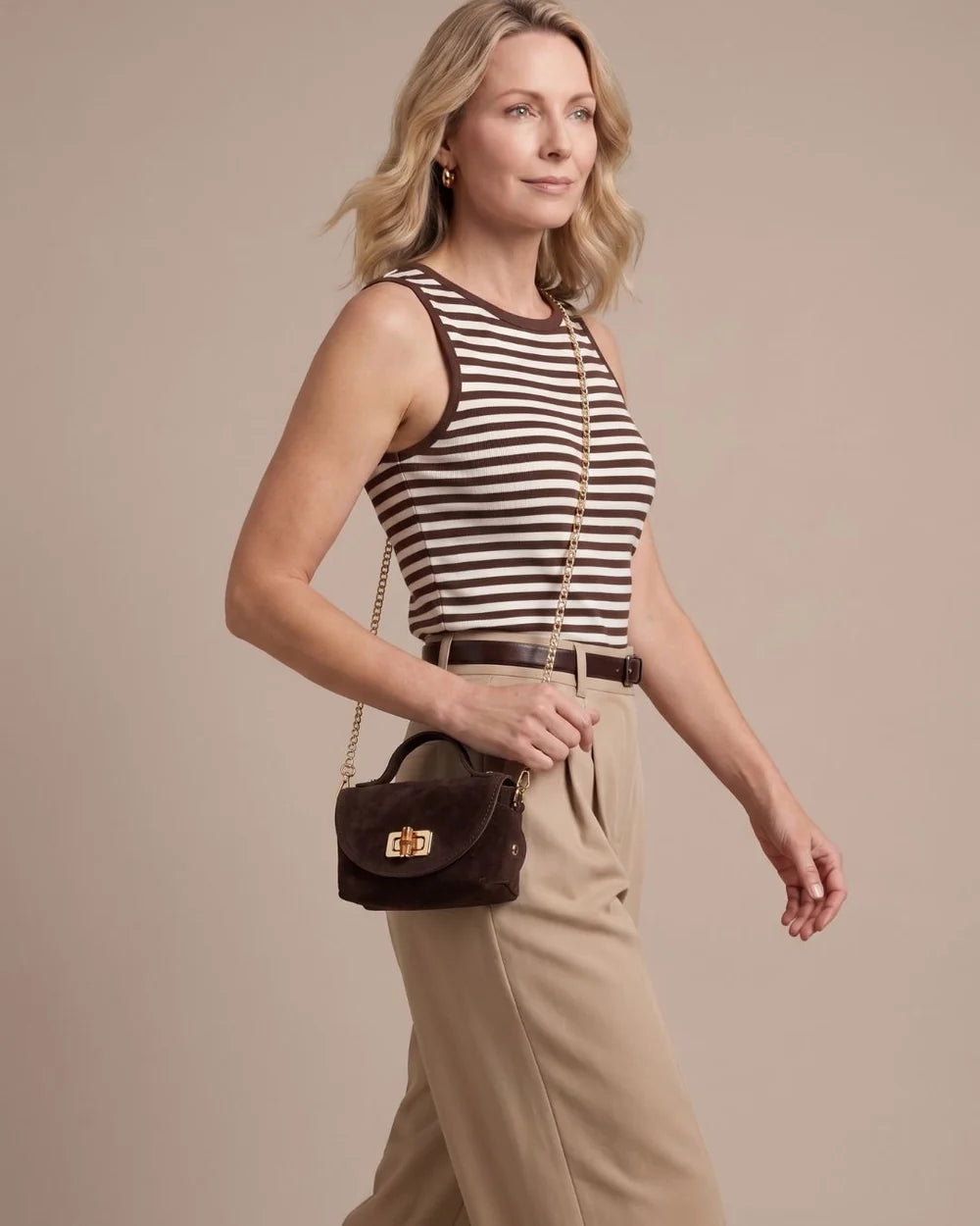 Elie Beaumont Mini Bamboo Bag Suede