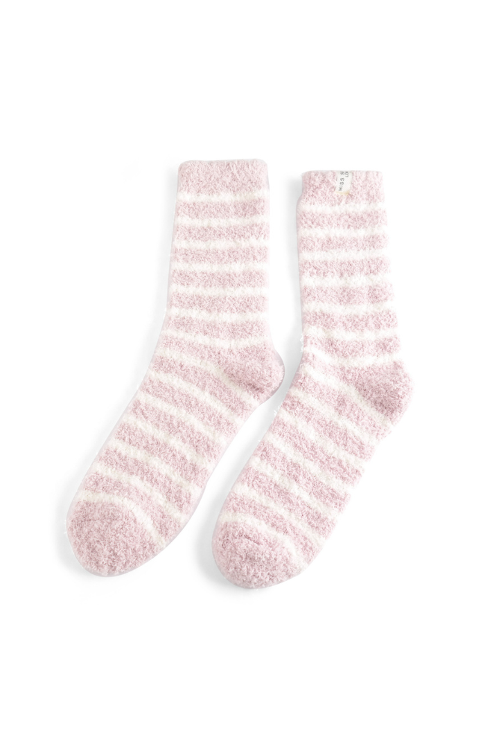 Fluffy Stripes Socks New