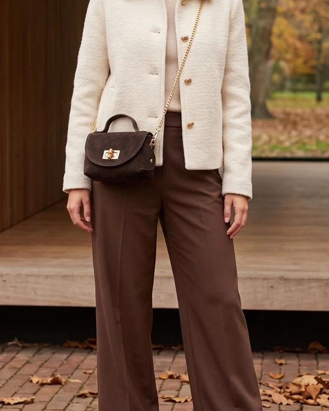 Elie Beaumont Mini Bamboo Bag Suede