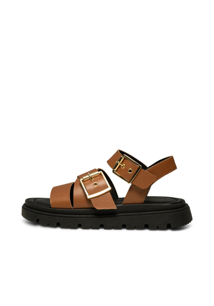 Rebecca Buckle Leather Sandal