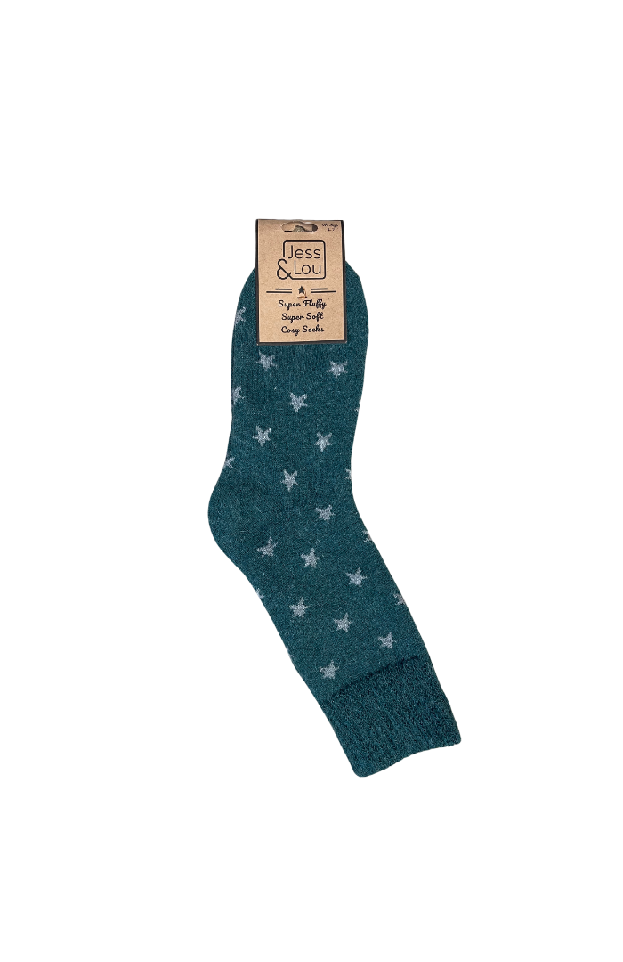 Stylish Stars Ribbed Socks