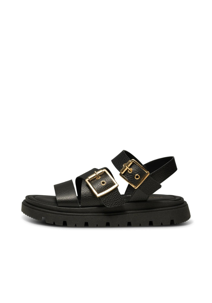 Rebecca Buckle Leather Sandal