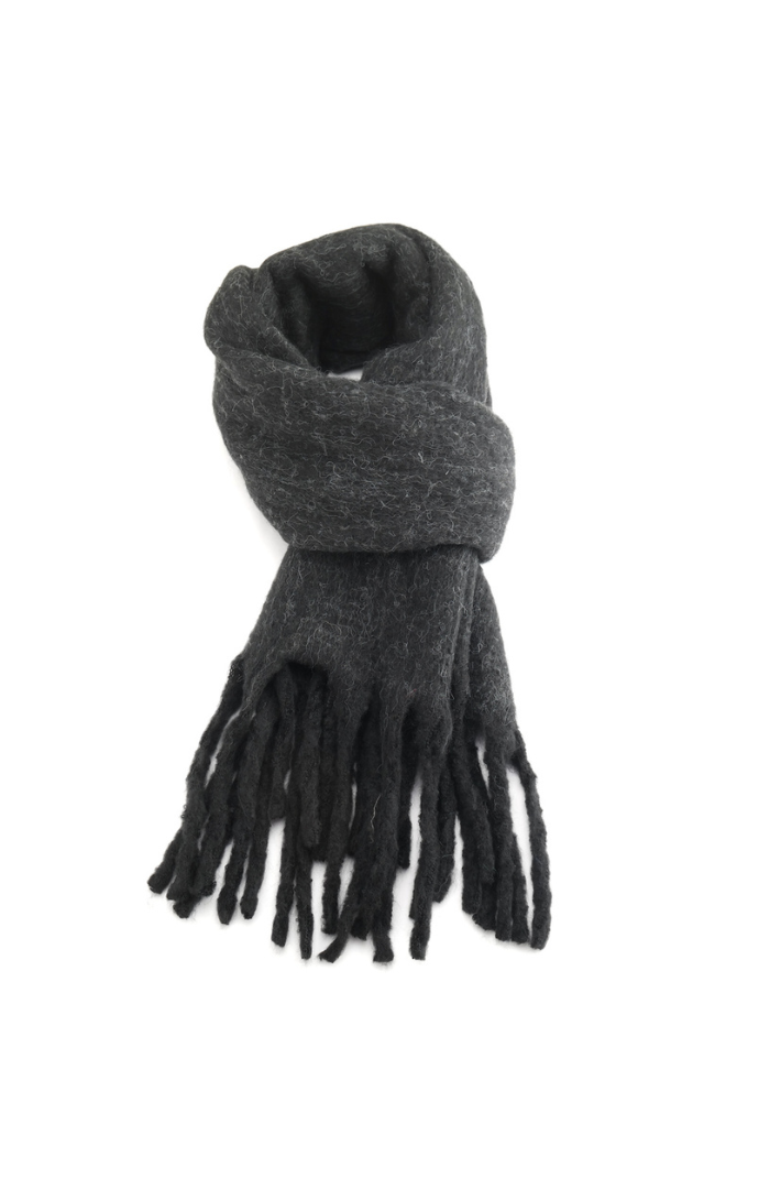 Libbi Plain Scarf Black