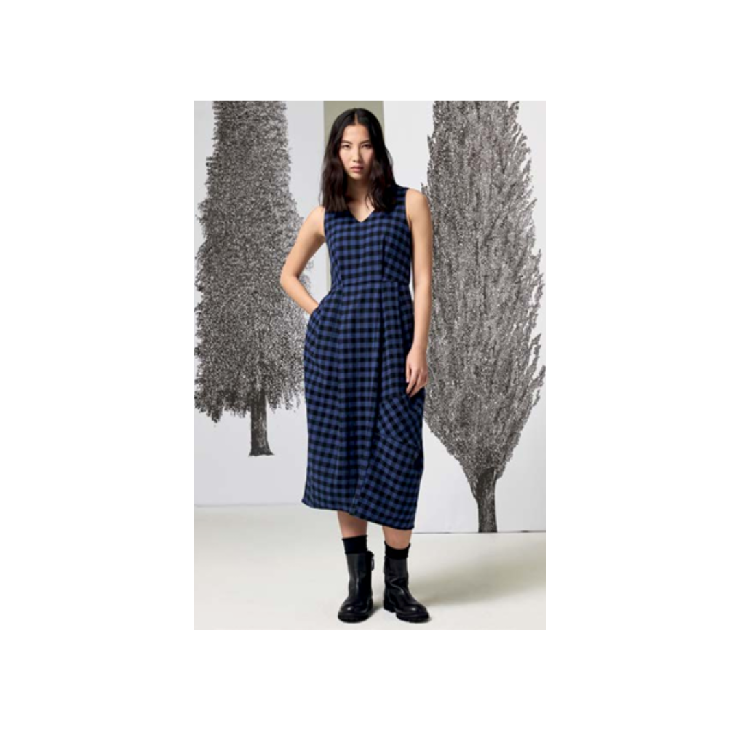 Irregular Eva Check Dress