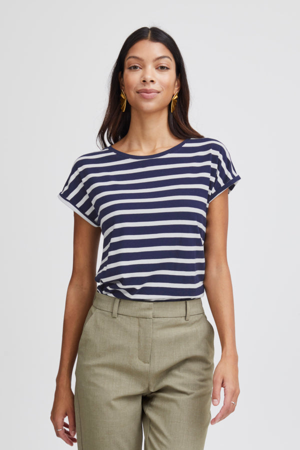 Pamila O-Neck Stripe T-Shirt